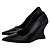 Scarpin Anabela Salto Geométrico Escultural Curvo Preto AVS 98.002A - Imagem 2