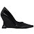 Scarpin Anabela Salto Geométrico Escultural Curvo Preto AVS 98.002A - Imagem 14