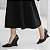 Scarpin Anabela Salto Geométrico Escultural Curvo Preto AVS 98.002A - Imagem 6