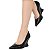 Scarpin Anabela Salto Geométrico Escultural Curvo Preto AVS 98.002A - Imagem 10