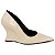 Scarpin Anabela Salto Geométrico Escultural Curvo Bege AVS 98.002B - Imagem 14