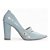 Sapato Scarpin Salto Alto Quadrado Azul Torricella AVS 65-13D - Imagem 5