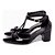 Sapato Feminino Salto Grosso Bico Fino com Laço Preto Verniz Torricella AVS 682A - Imagem 3