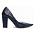 Sapato Scarpin Feminino Torricella Salto Grosso Textura Croco Napa Azul Marinho AVS 65-18G - Imagem 5