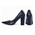 Sapato Scarpin Feminino Torricella Salto Grosso Textura Croco Napa Azul Marinho AVS 65-18G - Imagem 2
