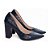 Sapato Scarpin Feminino Torricella Salto Grosso Textura Croco Napa Azul Marinho AVS 65-18G - Imagem 4