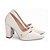 Sapato Scarpin Salto Alto Quadrado Off White Torricella AVS 65-13B - Imagem 4