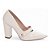 Sapato Scarpin Salto Alto Quadrado Off White Torricella AVS 65-13B - Imagem 1