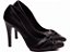 Sapato Scarpin Bico Fino Salto Alto Preto AVS 9200-113A - Imagem 3