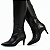 Bota Feminina Torricella Social Cano Alto Longo Salto Fino Preto AVS 1.958-7A - Imagem 2