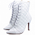 Bota Feminina Bico Fino Matelassê Branca Torricella AVS 67001B - Imagem 2