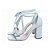 Sandália Feminina Azul Casual Salto Grosso Torricella AVS FST025D - Imagem 3