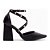 Sapato Scarpin Salto Bloco Bico Fino Preto Torricella AVS 66077A - Imagem 5