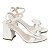 Sandália Feminina Torricella Off White Salto Alto Grosso com Laço AVS 301.40B - Imagem 5