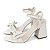 Sandália Feminina Torricella Off White Salto Alto Grosso com Laço AVS 301.40B - Imagem 2
