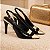 Sapato Scarpin Bico Folha Preto Verniz Metalizado Ouro Light Salto Fino 10cm Torricella AVS 2064A - Imagem 6