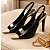 Sapato Scarpin Bico Folha Preto Verniz Metalizado Ouro Light Salto Fino 10cm Torricella AVS 2064A - Imagem 4