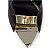 Sapato Scarpin Bico Folha Preto Verniz Metalizado Ouro Light Salto Fino 10cm Torricella AVS 2064A - Imagem 16