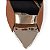 Sapato Scarpin Bico Folha Caramelo Verniz Metalizado Ouro Light Salto Fino 10cm Torricella AVS 2064C - Imagem 4