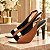Sapato Scarpin Bico Folha Caramelo Verniz Metalizado Ouro Light Salto Fino 10cm Torricella AVS 2064C - Imagem 1