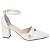 Sapato Scarpin Salomé Mary Jane Off White Salto Grosso Torricella AVS 600.23B - Imagem 6