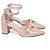Sapato Scarpin Salomé Mary Jane Nude Rose Salto Grosso Torricella AVS 600.23C - Imagem 3