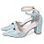 Sapato Scarpin Salomé Mary Jane Azul Salto Grosso Torricella AVS 600.23D - Imagem 2