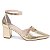 Sapato Scarpin Salomé Mary Jane Dourado Salto Grosso Torricella AVS 600.23G - Imagem 6