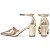 Sapato Scarpin Salomé Mary Jane Dourado Salto Grosso Torricella AVS 600.23G - Imagem 3