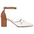 Sapato Scarpin Salomé Mary Jane Caramelo Off White Salto Grosso Torricella AVS 600.23I - Imagem 3