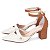 Sapato Scarpin Salomé Mary Jane Caramelo Off White Salto Grosso Torricella AVS 600.23I - Imagem 2