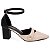 Sapato Scarpin Salomé Mary Jane Preto Bege Salto Grosso Torricella AVS 600.23J - Imagem 6