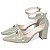 Sapato Scarpin Salomé Mary Jane Verde Salto Grosso Torricella AVS 600.23E - Imagem 2