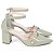 Sapato Scarpin Salomé Mary Jane Verde Salto Grosso Torricella AVS 600.23E - Imagem 5