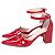 Sapato Scarpin Salomé Mary Jane Vermelho Salto Grosso Torricella AVS 600.23F - Imagem 2