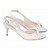 Sandália Slingback com Laço Salto Médio Fino Off White Torricella AVS 200.37A - Imagem 4