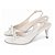 Sandália Slingback com Laço Salto Médio Fino Off White Torricella AVS 200.37A - Imagem 3