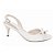 Sandália Slingback com Laço Salto Médio Fino Off White Torricella AVS 200.37A - Imagem 1