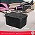 Caixa Organizadora Com Tampa - Linha Floral - 10 litros - Preto - Imagem 4