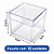 CAIXA ACRILICA TRANSPARENTE 5X5X5 PACOTE C/10 UNIDADES - Imagem 3
