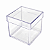 CAIXA ACRILICA TRANSPARENTE 5X5X5 PACOTE C/10 UNIDADES - Imagem 2