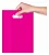 SACOLA 20X30 COR PINK ALÇA VAZADA C/100 UNIDADES - Imagem 1
