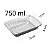BANDEJA ALUMINIO RETANGULAR 750ML D7 C/100 - WYDA - Imagem 1