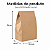 SACO PAPEL KRAFT SOS PARDO M 19,5X12X26CM REFORÇADO DELIVERY C/50 UNIDADES - Imagem 2