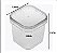 BALDE PLASTICO QUADRADO 220ML COM TAMPA 100 UNIDADES - Imagem 5