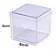 CAIXA ACRILÍCA 8X8X8 TRANSPARENTE PACOTE COM 10 UNIDADES - Imagem 1