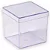 CAIXA ACRILÍCA 8X8X8 TRANSPARENTE PACOTE COM 10 UNIDADES - Imagem 2