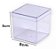 CAIXA ACRILÍCA 8X8X8 TRANSPARENTE PACOTE COM 10 UNIDADES - Imagem 1