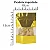 SACO HERMETICO COM VISOR OURO 10X15X3CM C/10 UND - Imagem 1