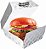 CX HAMBURGUER BRANCO H1 C/50 UNIDADES - Imagem 2